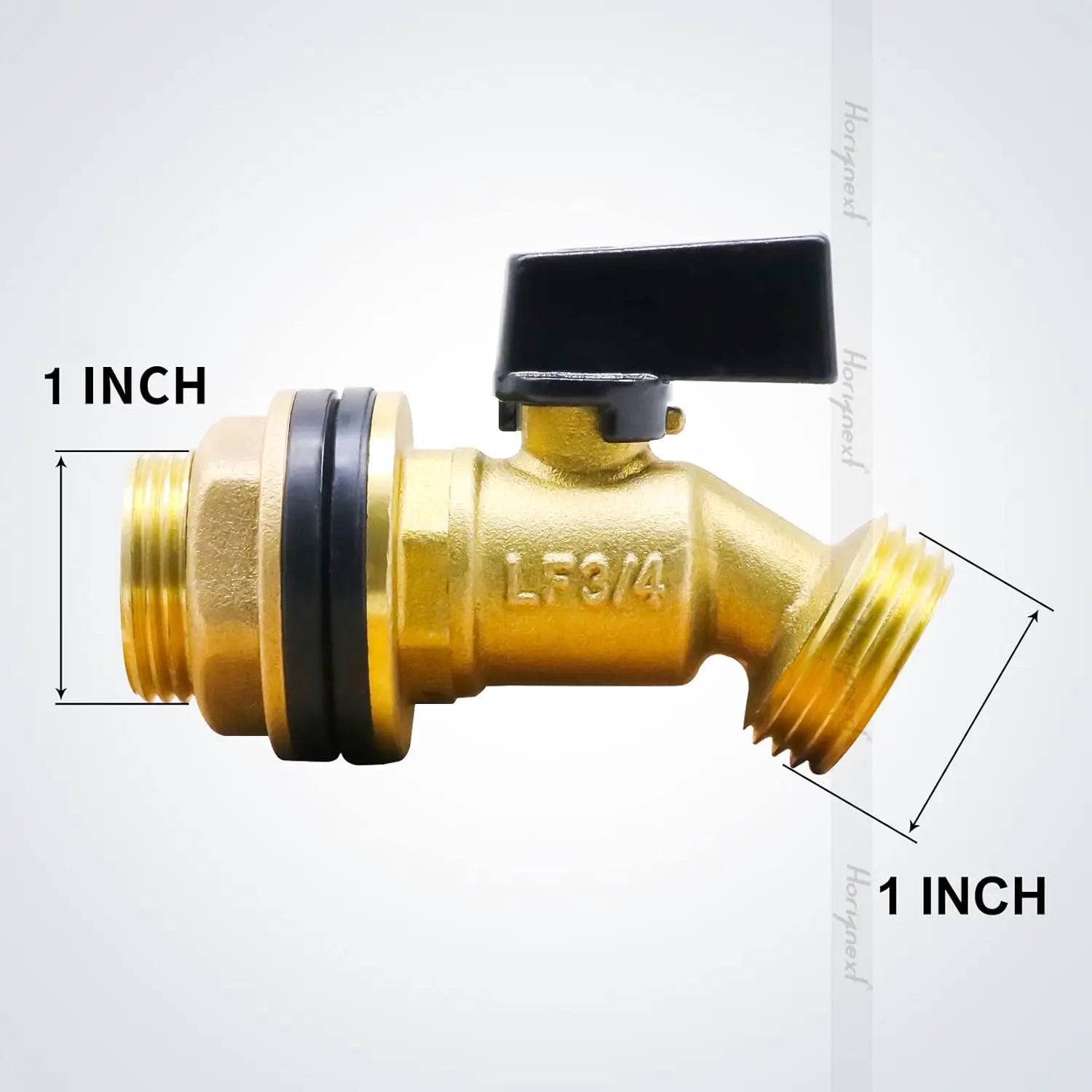 GHT 3/4 spigot for rain barrel parts kit, brass water barrel spigots accessories for 5/25 / 50/55 gallon bucket, garden hose connector adapter bulkhead fitting and drain valve diy kits by GreenHaven Gardens