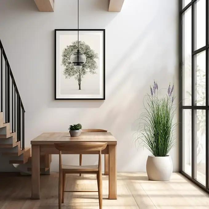 Artificial Plant 5ft Tall Artificial Lavender Plant,Faux Plants Indoor Home Decorative Artificial Plants & Flowers in Pot Fake Plant, House Plant Indoor by GreenHaven Gardens