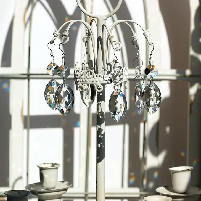 12pcs Crystal Suncatchers, Hanging Crystals Chandelier Prisms for Windows, Rainbow Maker Home Decoration by GreenHaven Gardens
