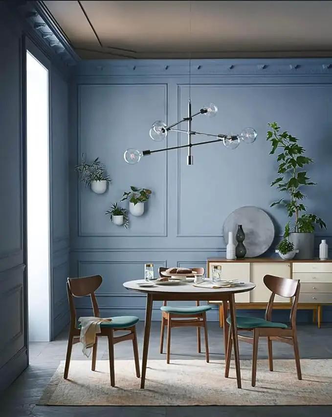 Dimoon 787''x17.7'' Blue Peel and Stick Wallpaper Contact Paper Modern Self Adhesive Wall Paper Removable Renter Friendly Textured Solid Color Shelf Cabinet Vinyl Roll (787''x17.7'',Blue Grey) by GreenHaven Gardens