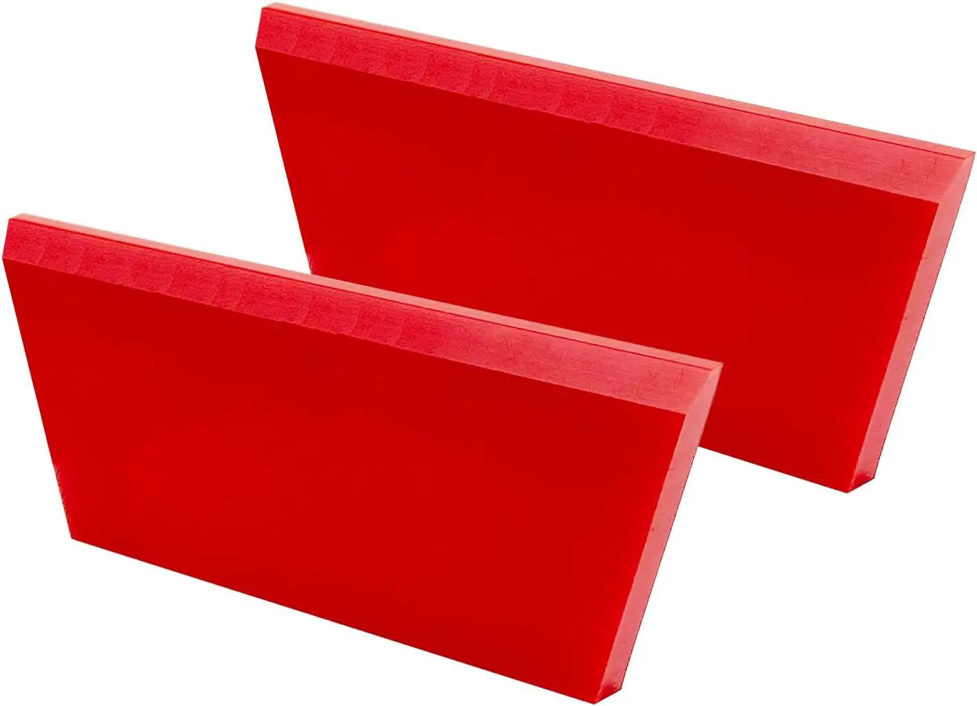 CARTINTS 2pack Squeegee Blades Replacement Mini Squeegee, 5.1x 2 inch, for Cleaning Glass, Shower Door and Car Windows and Screen Printing,Red by GreenHaven Gardens