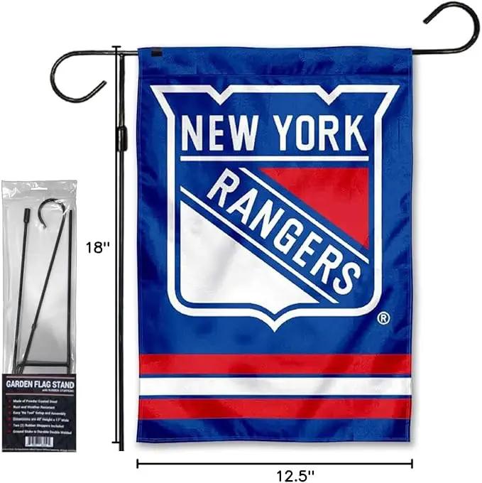 WinCraft New York Rangers Garden Flag and Pole Stand Mount Holder by GreenHaven Gardens