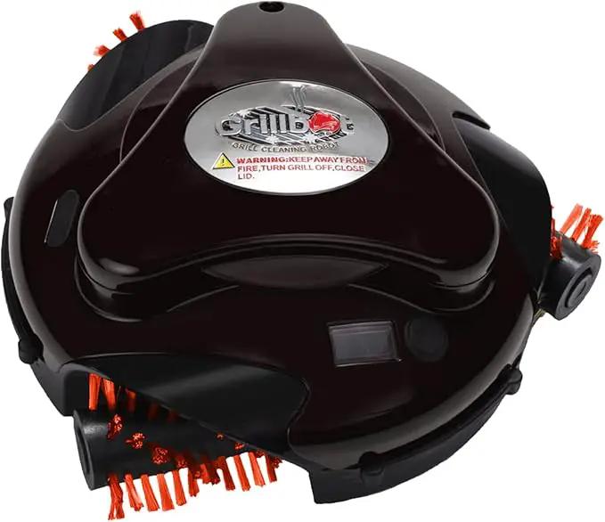 Grillbot Automatic Grill Cleaning Robot with Nylon Brushes, BBQ Grill Cleaner, Grill Brush, Grill Scraper, BBQ Accessories (Black Grillbot) by GreenHaven Gardens