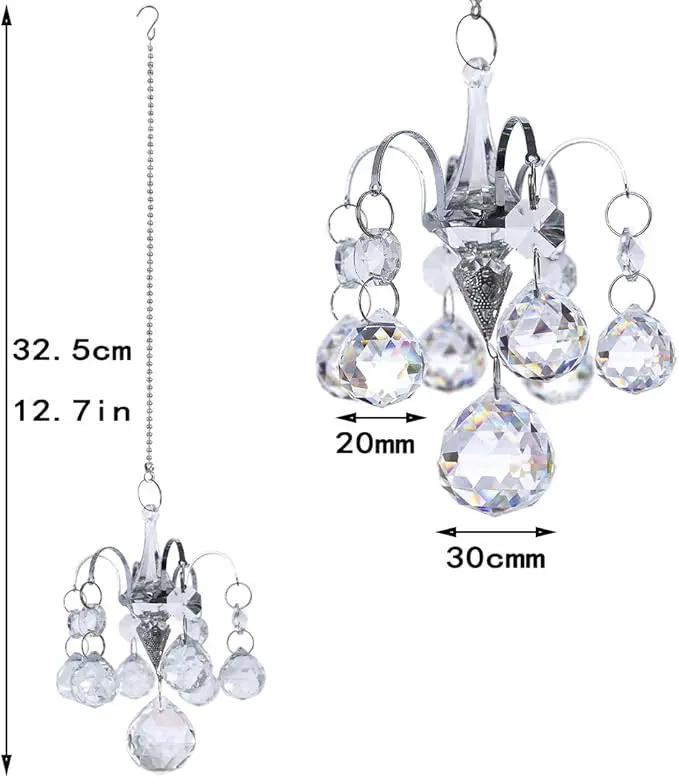 H&D HYALINE & DORA Crystals Ball Prisms Suncatcher Hanging Ornament Hanger Rainbow Maker with Hook by GreenHaven Gardens