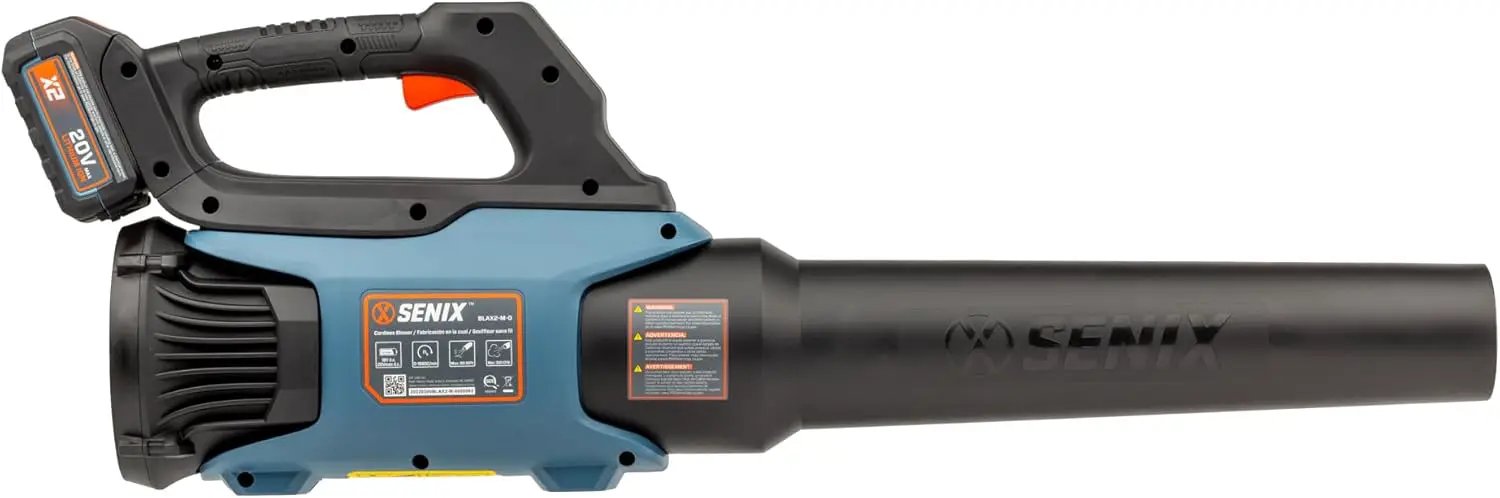 SENIX X2 20 Volt Max* 2-Piece Cordless Power Tool Combo Kit with Battery Powered 10-Inch String Trimmer and Variable Speed Leaf Blower, Includes 4.0 Ah Battery & Charger (S2K2B1-03) by GreenHaven Gardens