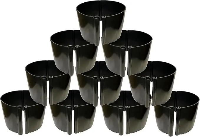 Garden Water Ring 10-Pack – Root Zone Irrigation Water Saver Rings for Garden Plants – Precision Hydration, Weed Control & Fertilizer Containment – Made in USA – Reusable Garden Watering Tool by GreenHaven Gardens