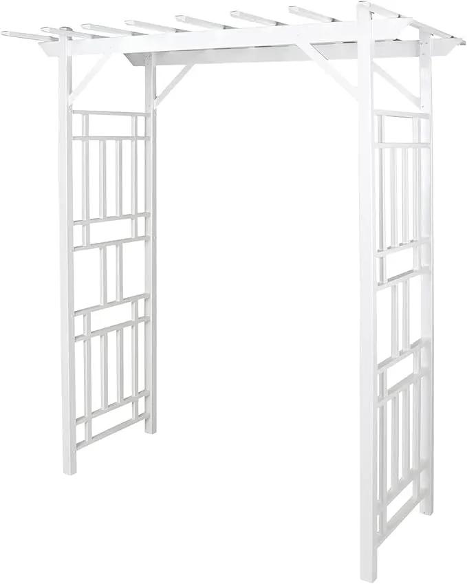 Dura-Trel Outdoor Garden Arch, Wellington Arbor Trellis for Climbing Plants, 72" x 85" by GreenHaven Gardens