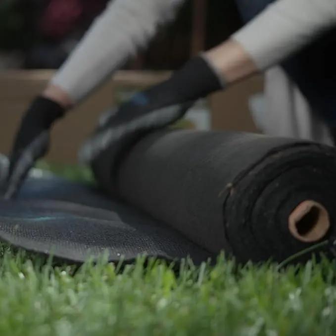 ECOgardener Premium 5oz Landscape Fabric, 3ft x 250ft Pro Garden Weed Barrier - Durable & Heavy Duty Weed Block Gardening Mat, Easy Setup & Superior Weed Control, Eco-Friendly & Convenient Design by GreenHaven Gardens