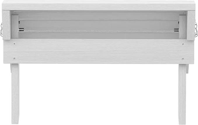 SERWALL Folding Adirondack Ottoman, White by GreenHaven Gardens