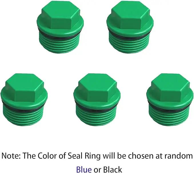 3/4” PT Male Threaded Pipe Plug, PPR Pipe End Caps and Plugs Fittings for Garden Irrigation Tubing Stopper RV Water Supply Lines Bulkhead Fitting (OD: 1 Inch) by GreenHaven Gardens