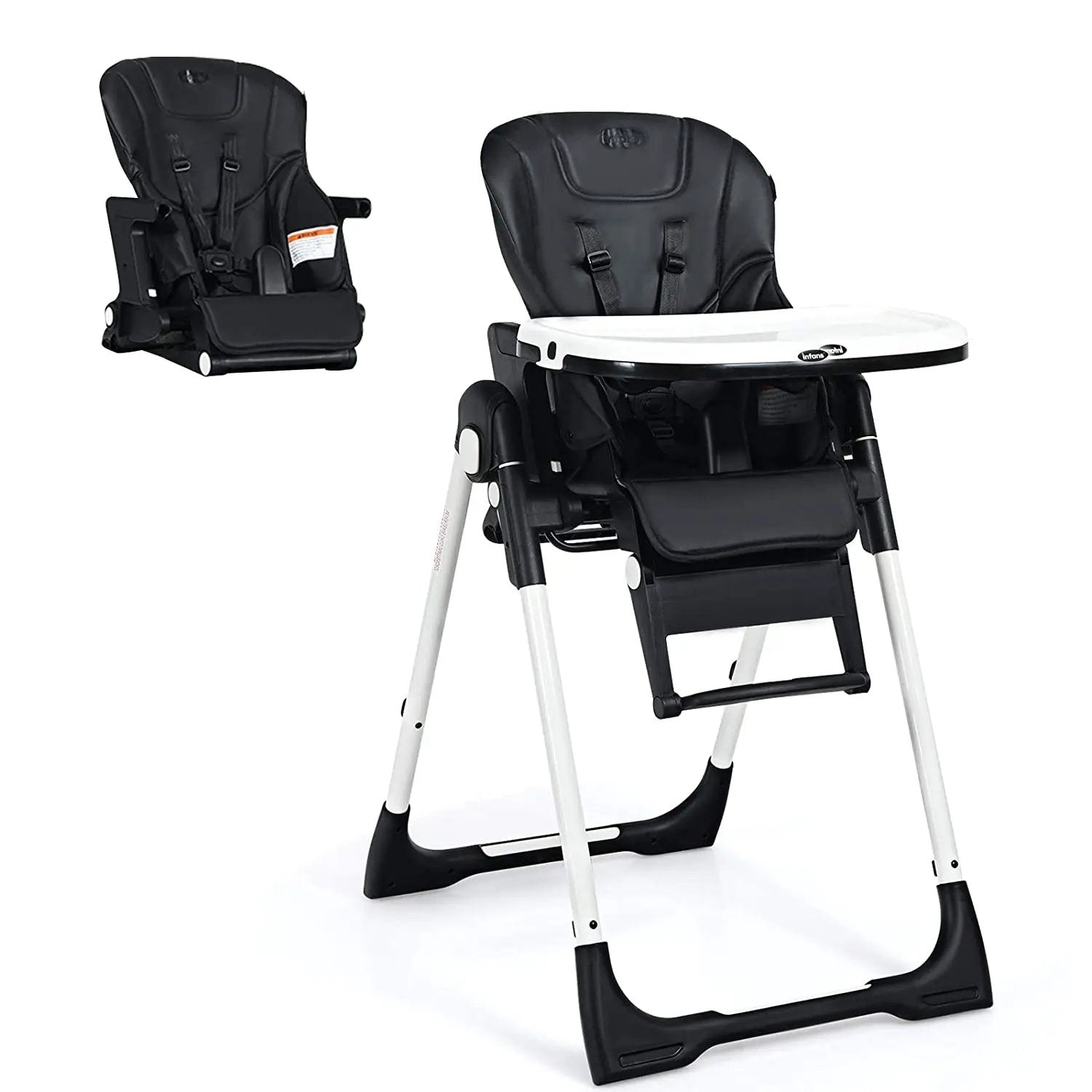 4-in-1 High Chair–Booster Seat with Adjustable Height and Recline by DirectDeals