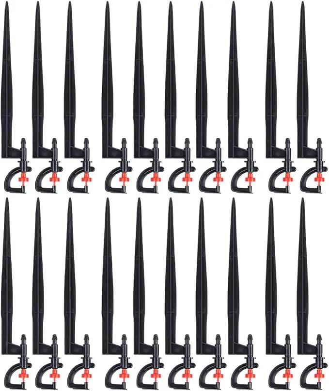 Irrigation Sprinkler, 20Pcs G-Type 360 Degree Sprinkler Nozzle Plants Watering Spray Nozzle Lawn Watering Dripper System by GreenHaven Gardens