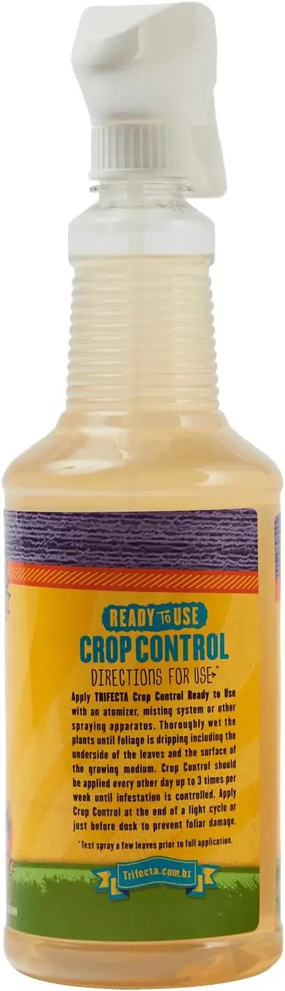 Trifecta Crop Control Insecticidal Soap for Plants | All Natural Fungicide for Plants | Spider Mite Killer Indoor Plants, Food Safe Pesticide, Herbicide, Spider Mites Spray for Plants (32oz - 2 Pack) by GreenHaven Gardens