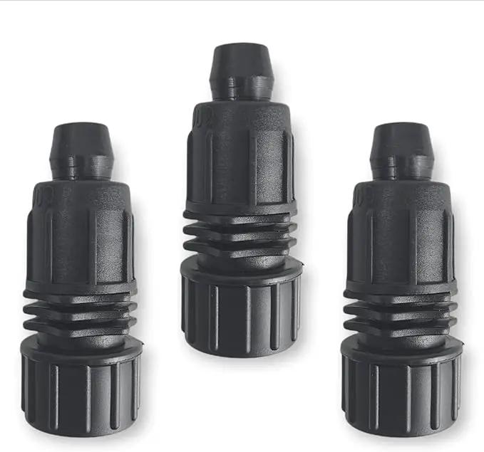 One Stop Outdoor USA Made 3-Pack 1/2 Inch Drip Irrigation Tubing to Faucet/Garden Hose Adapter - Reusable Connector Fittings for Most 17mm Rain Bird, Orbit, Dig, Toro 1/2 or 5/8 Tubing x 3/4" FHT by GreenHaven Gardens