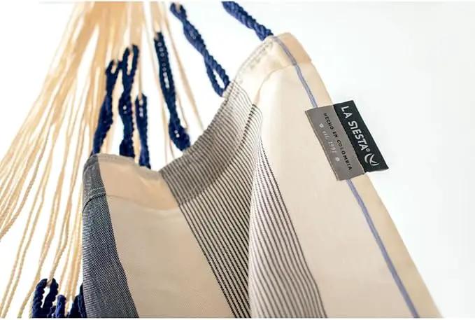 LA SIESTA® - Large Comfort Domingo Hammock Swing Chair - Weather & Tear Resistant Hanging Hammock Chair - Indoor Outdoor Hammock Chair Swing - Patio Porch Bedroom Hanging Chair - Max 285 Lbs, Sea Salt by GreenHaven Gardens