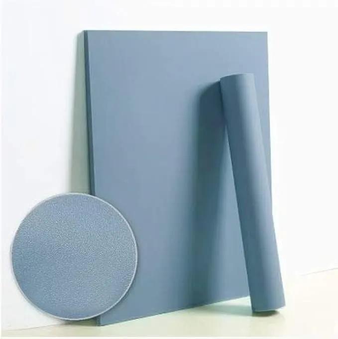 Dimoon 394''x17.7'' Blue Peel and Stick Wallpaper Contact Paper Modern Self Adhesive Wall Paper Removable Renter Friendly Textured Solid Color Shelf Cabinet Vinyl Roll (394''x17.7'',Blue Grey) by GreenHaven Gardens