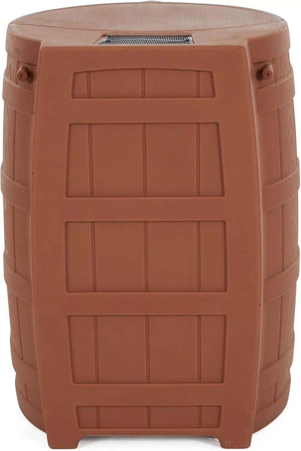 Good Ideas Rain Wizard 50 Gallon Plastic Outdoor Home Rain Barrel Water Storage Collector with Brass Spigot and Flat Back Design, Terra Cotta (3 Pack) by GreenHaven Gardens