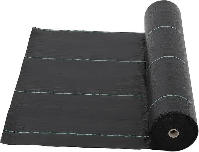 Towallmark 6.5ft X 330ft Weed Barrier Landscape Fabric Heavy Duty, Premium 3.2 oz Ground Cover Weed Block Gardening Mat, Easy Setup & Superior Weed Control, for Erosion Control, Weed Barrier by GreenHaven Gardens