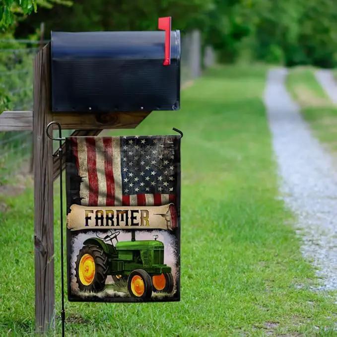 Flags-Proud Farmer Flag QNK270F, Garden Flag (11.5" x 17.5")-USA House Garden Flags Premium Polyester-Decorative Outdoor Flags by GreenHaven Gardens