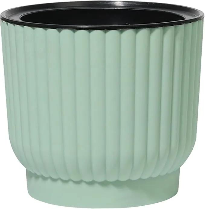 T4U 4.5 Inch Self Watering Pots for Indoor Plants, 6 Pack Green Plastic Flower Pots for All House Plants, Flowers, African Violets by GreenHaven Gardens