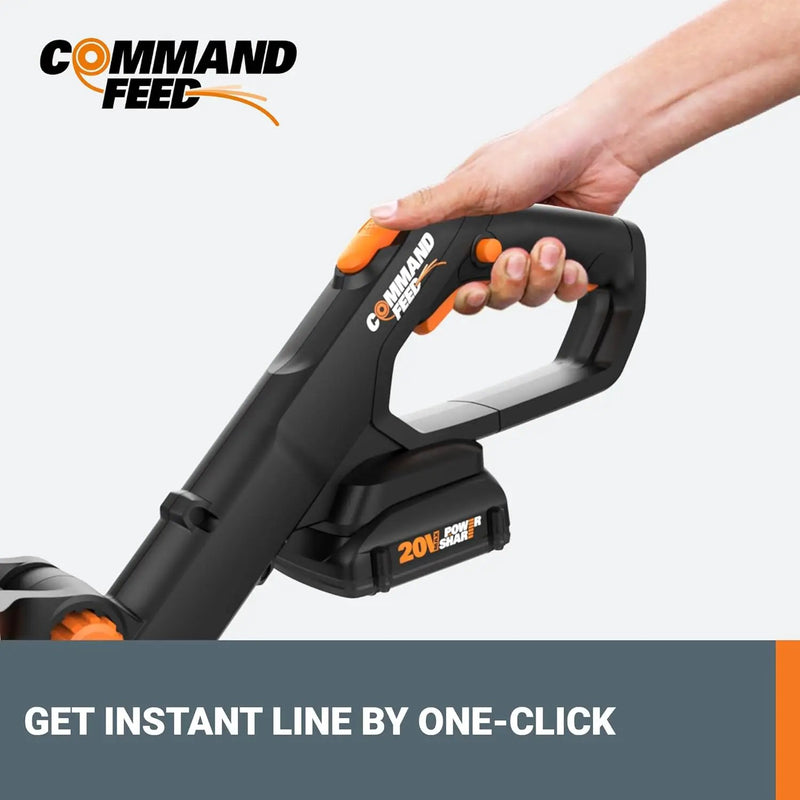 Worx 20V String Trimmer + Turbine Blower + Hedge Trimmer (Batteries & Charger Included) by GreenHaven Gardens