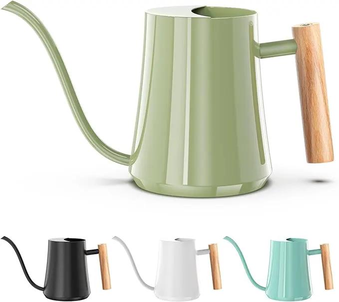 Watering Can Indoor Plants 35oz Sage Green Water Can Indoor Metal Small Water Can Pot with Long Spout for House Bonsai Plants Garden Flower Decorative by GreenHaven Gardens