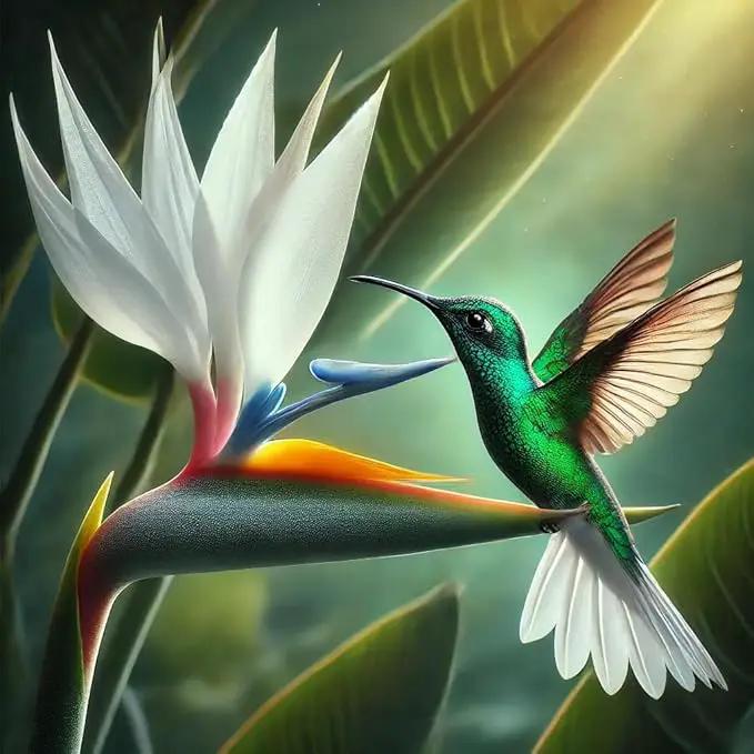 Bird of Paradise - White - Strelitzia Nicholai. (4 White BoP in Cup) by GreenHaven Gardens
