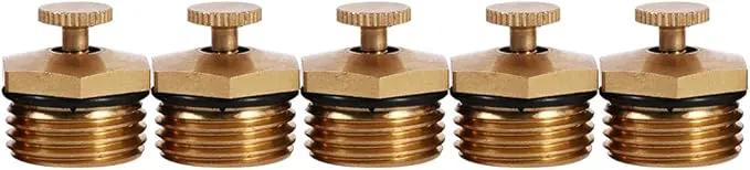 5pcs Brass Misting Nozzles Adjustable 1/2 inch Centrifugal Water Atomizing Spray Nozzle Mist Sprinkler Jet Water Save Sprinklers for Outdoor Cooling System Agricultural Lawn Garden Irrigation by GreenHaven Gardens