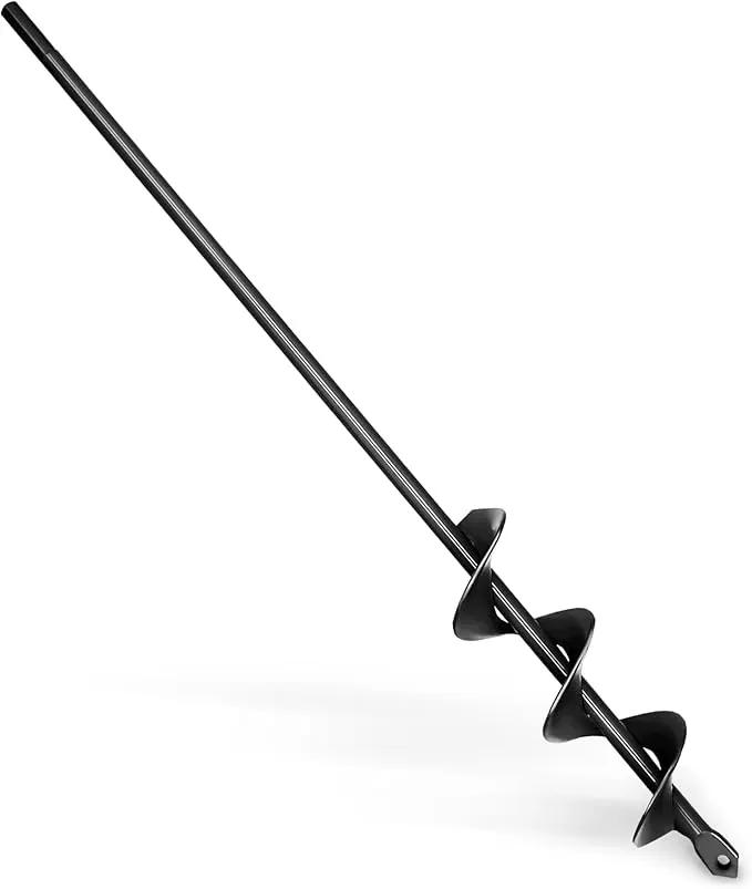 SYITCUN Auger Drill Bit for Planting 1.6"x16.5", Post Hole Auger for Planting Bulbs, Easy Post Hole Digger with Drill for 3/8”Hex Drive Drill by GreenHaven Gardens