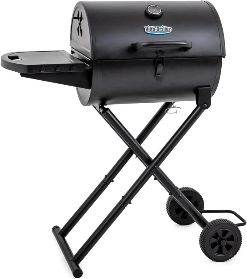 Char-Griller E1816 King-Griller Gambler Portable Charcoal Grill in Black by GreenHaven Gardens