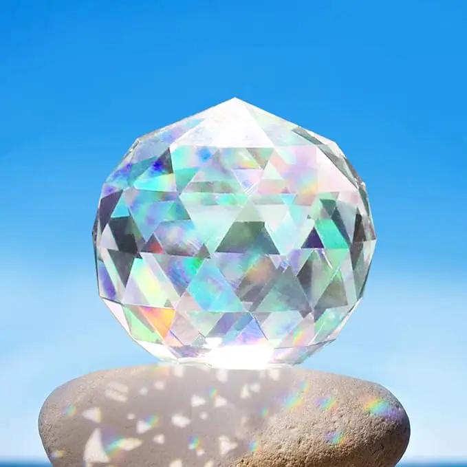 Clear Crystal Ball Prism Window Rainbow Maker Window Prisms Suncatcher for Feng Shui, (100mm/3.94inch) by GreenHaven Gardens