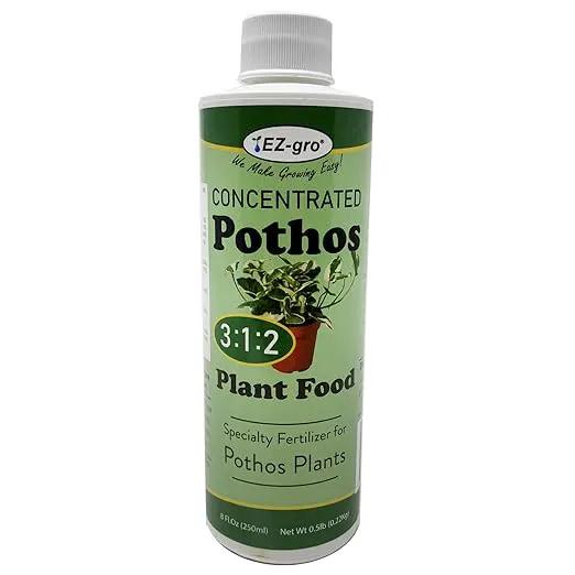 Professional Liquid Pothos Fertilizer by EZ-gro | 3:1:2 Ratio of Concentrate Indoor Plant Fertilizer for Your Pothos Live Plant | 8 oz by GreenHaven Gardens