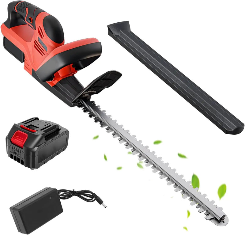ALSO GO 22’’ Cordless Hedge Trimmer, 21V Electric Shrub Trimmer, Bush Trimmer Cordless with 3.0Ah Rechargeable Battery and Charger, Grass Cutter for Garden, Lawn by GreenHaven Gardens