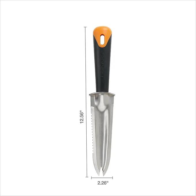 Fiskars Steel Garden Knife, Multi-Purpose Weed Puller Gardening Tool for Planting, Weeding, Digging, and Cultivating with Hanging Hole by GreenHaven Gardens