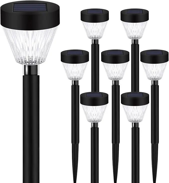 Solar Outdoor Lights, 8 Pack LED Solar Lights Outdoor Waterproof Auto On/Off for Outside, Garden Decor for Yard, Patio, Landscape, Planter, Walkway (Warm White) by GreenHaven Gardens