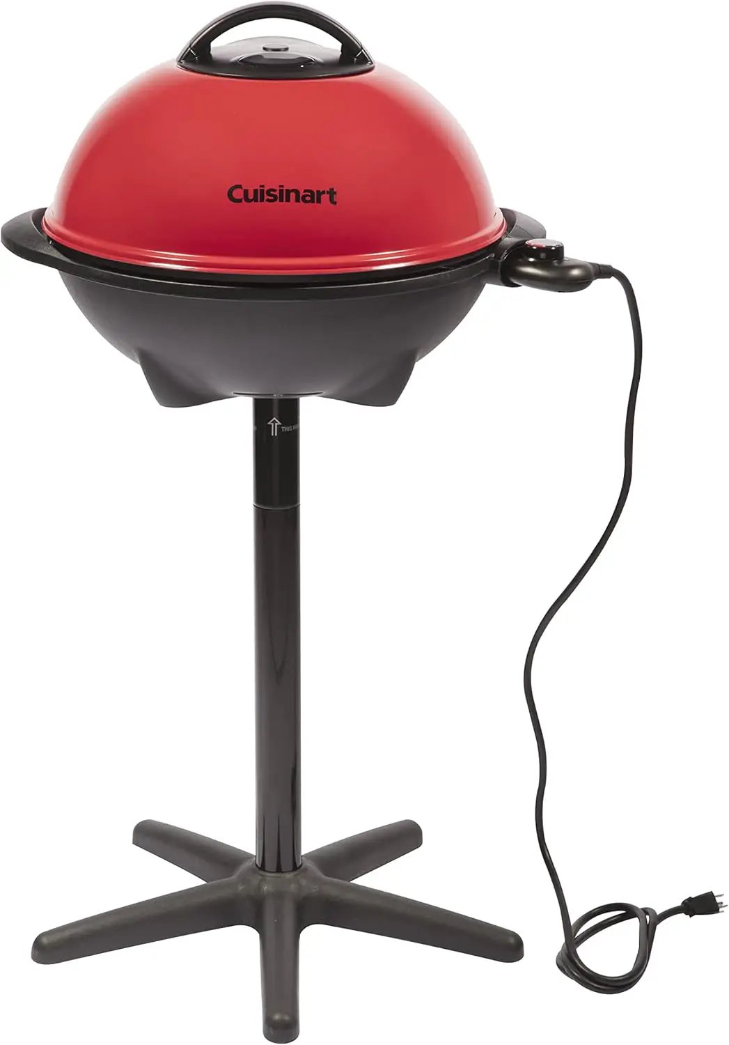 Cuisinart Indoor/Outdoor Electric Grill, 2-in-1 Portable BBQ with Nonstick Cooking Surface, Electric Grill Outdoor with Adjustable Heat, Stand/Tabletop Options for Cookouts, Barbecues, Small Spaces by GreenHaven Gardens