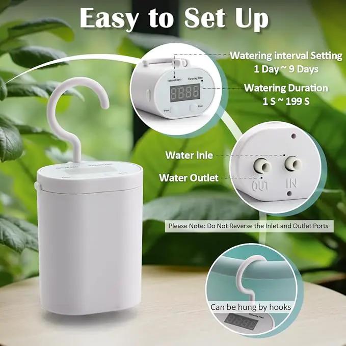 Hanging Planters 10 Inch, 4 Pcs Flower Pots Automatic Watering System Set, Self Watering Hanging Basket with Drainage Hole for Indoor Outdoor Plants, Decor, Blue by GreenHaven Gardens