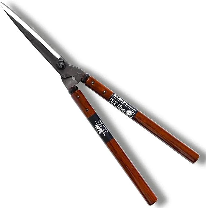 SUIZAN Hedge Shears 22.6" - Professional Japanese Garden Clippers for Precise Trimming Gardening Tools by GreenHaven Gardens