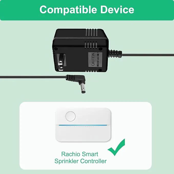 24V Power Supply for Rachio Smart Sprinkler Controller, AC to AC Wall Adapter Transformer, Indoor Irrigation System Controller Accessories Power Adapter by GreenHaven Gardens