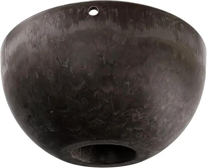 DEAYOU 2 Pack Resin Hanging Planters for Indoor Plants, 10" Hanging Flower Pots with Drainage Holes, Hanging Baskets with Chain and Hook for Garden, Outdoor, Balcony Decor (Marble Pattern) by GreenHaven Gardens