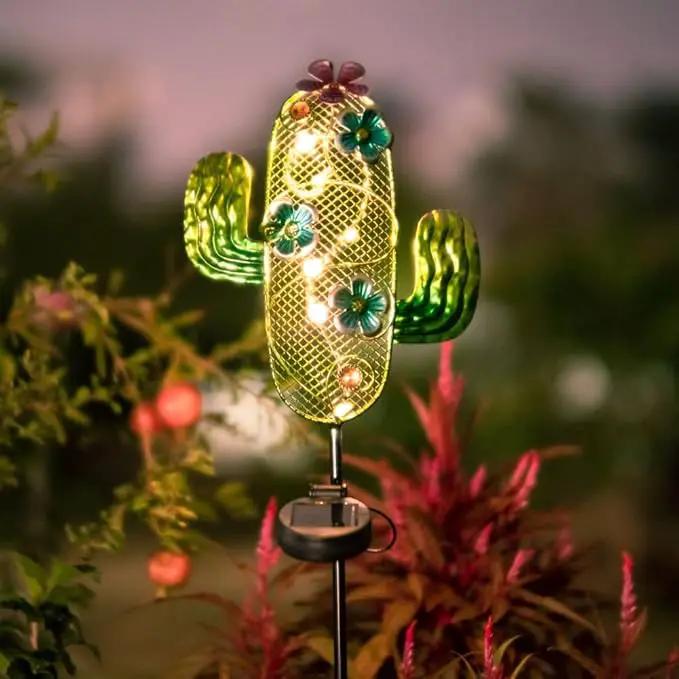 dreamysoul Solar Garden Lights, Outdoor Solar Cactus Lights Stake Waterproof for Garden Patio Yard Pathway Decoration by GreenHaven Gardens