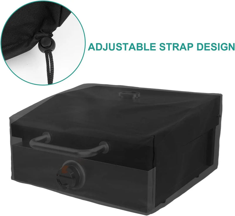 Griddle Lid for Blackstone 17 Inch Adventure Ready 1832 Tabletop Griddle, 1650 Flat Top Grill Station, Hinged Lid Hard Cover with Carry bag and Cover for Blackstone Flat Top Grill by GreenHaven Gardens