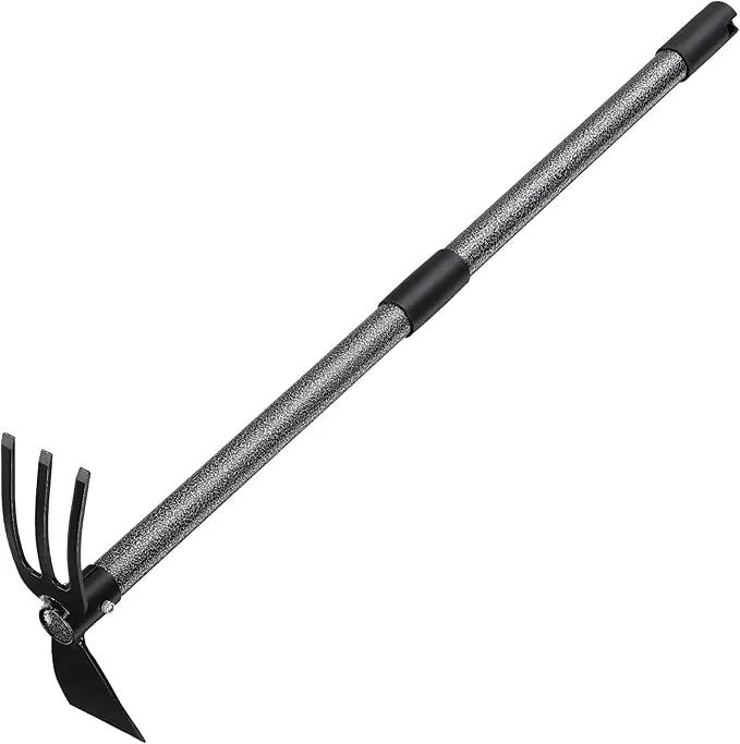 Weeding Tool, Hoe Cultivator 2 in 1 Garden Tools - 31" Heavy Duty Weeder Hand Tiller Weeding Rake for Flower Beds Yard Lawn Gardening Digging Planting by GreenHaven Gardens