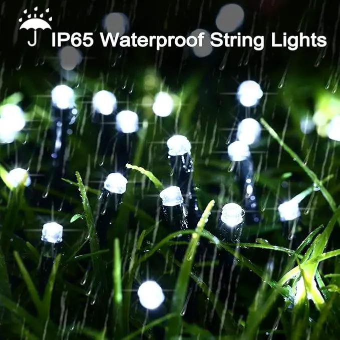 Toodour Solar Christmas Lights, 121ft 350 LED 8 Modes Solar String Lights, Waterproof Solar Outdoor Christmas Lights for Garden, Patio, Holiday, Party, Balcony, Christmas Decorations (White) by GreenHaven Gardens