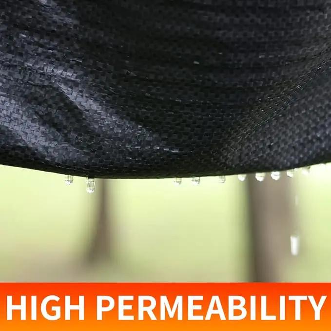 2.4oz-2 Pack 3x50FT Weed Barrier Landscape Fabric - Durable Weed Block Gardening Ground Cover Mat, Woven Geotextile Fabric for Underlayment, Commercial Driveway Stabilization, Weed Control Cloth by GreenHaven Gardens