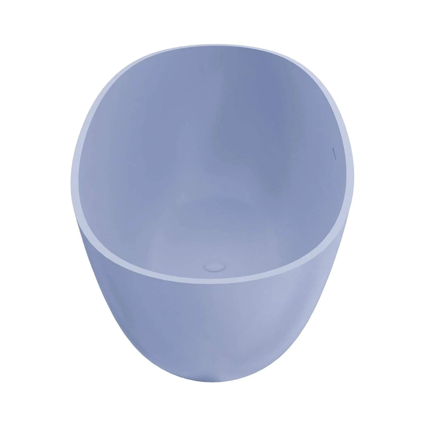 [61X29.5-Inch] Freestanding Modern Oval Stone Resin Soaking Tub With Overflow Drain (SAK40125) by SAKSBY WHOLESALE