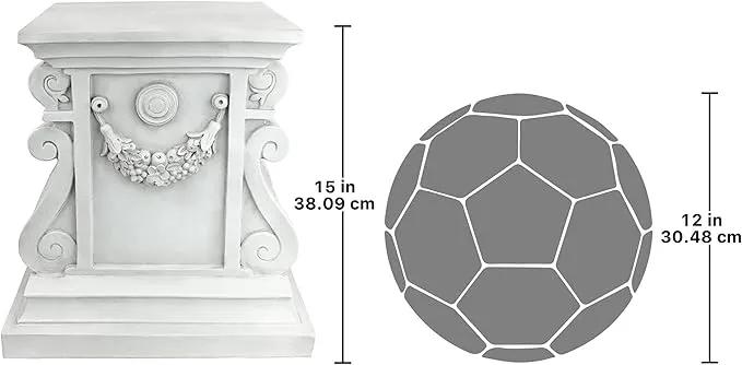 Design Toscano NG314100 Statuary Garden Base Riser, Large, Classic Plinth by GreenHaven Gardens