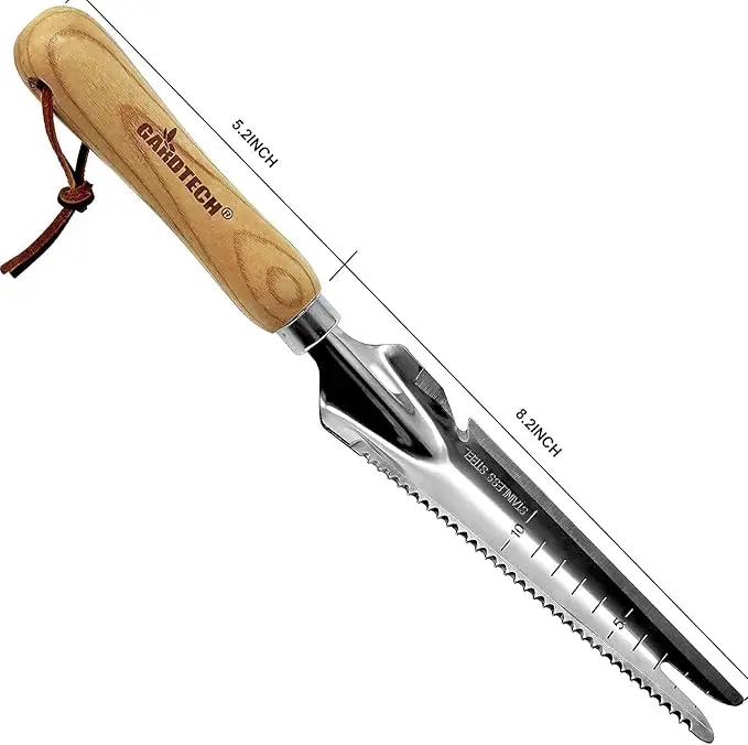 Hand Weeder Puller Tool, Dandelion Fork Weeding Knife Tool - 2023 New Garden Tool for Weeders Easy Quick Clean Removal Root Digging - Original Multi Use Rust-Resistance (13.8in) by GreenHaven Gardens