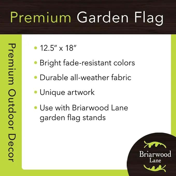 Briarwood Lane Fall Leaves Monogram Letter J Garden Flag by GreenHaven Gardens