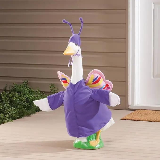 Fox Valley Traders Butterfly Goose Outfit by GagglevilleTM, Fits Large 23" H Statue by GreenHaven Gardens